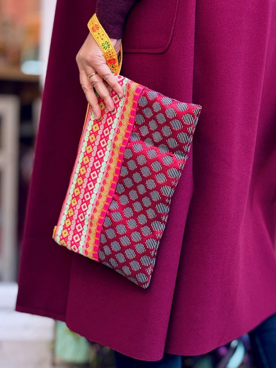 borsa borsetta bag clutch pochette fatta a mano