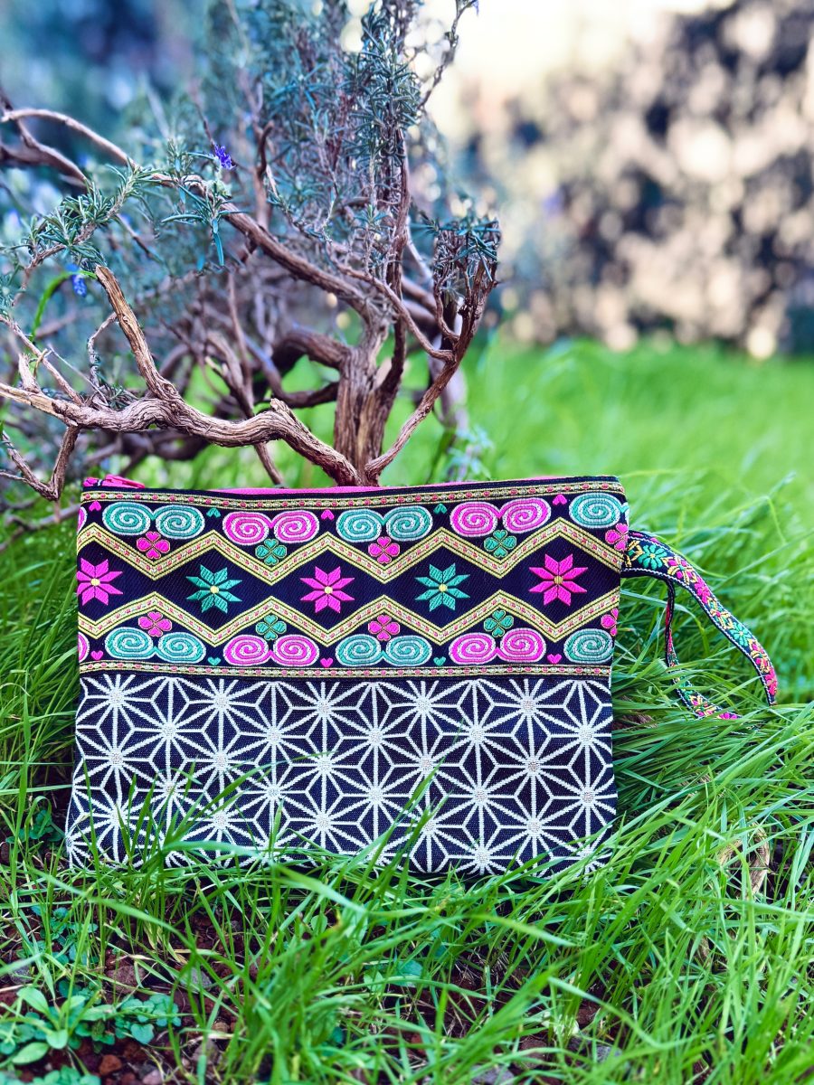 borsa pochette bar clutch fatta a mano in Italia