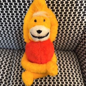 pupazzo giallo pubblicit&agrave; anni Ottanta Novanta